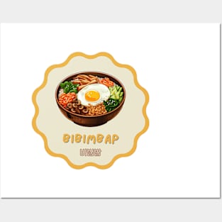 Bibimbap | Korean cuisine | Traditional Food Posters and Art